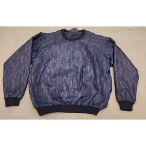 Sunderland Of Scotland Men's X-Large Golf Jacket Windbreaker Pullover Blue Soft